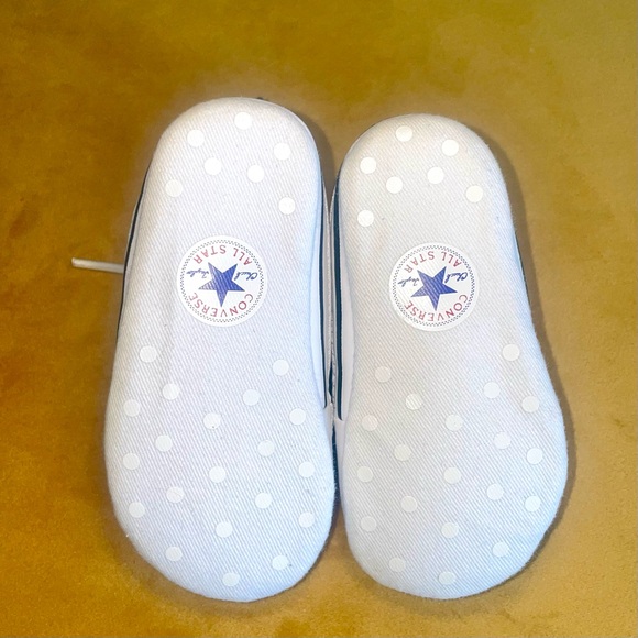 Converse Unisex-Child Navy Blue First Star High Top Sneaker Size 3 - Picture 3 of 3